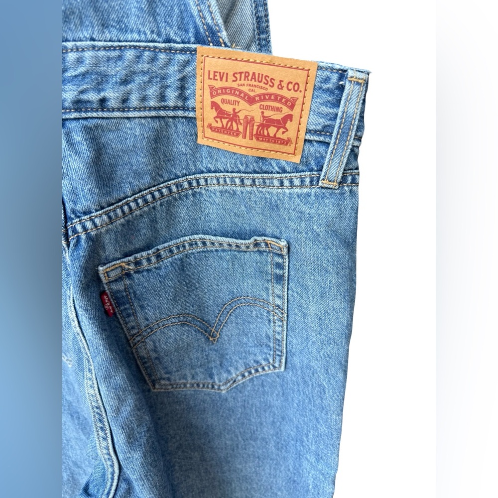 Levi's Light Blue Denim Overalls Size 28 - Picture 3 of 11
